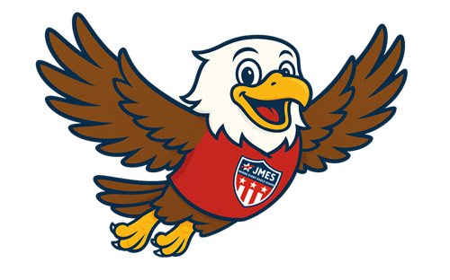 Flying smiling Eagle Mascot
